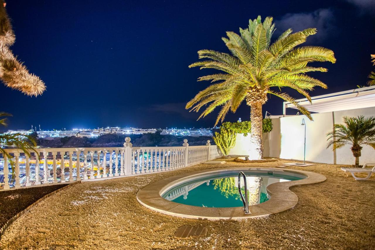 Stunning Villa With Breathtaking Ocean View Mogán エクステリア 写真
