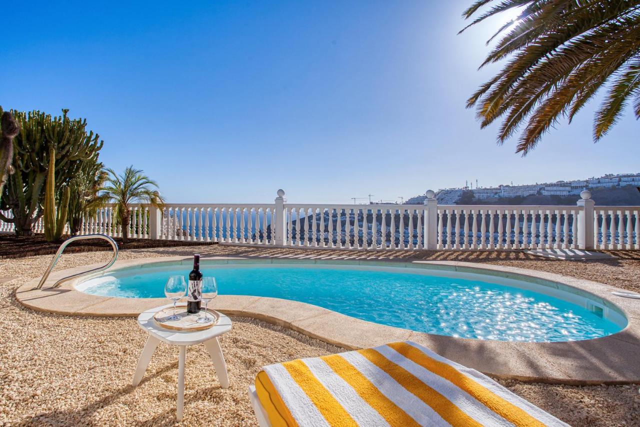 Stunning Villa With Breathtaking Ocean View Mogán エクステリア 写真